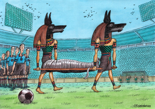 Cartoon: Football (medium) by Kazanevski tagged no