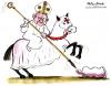 Cartoon: Pope fights the Evil Condom (small) by Christo Komarnitski tagged pope,africa,aids