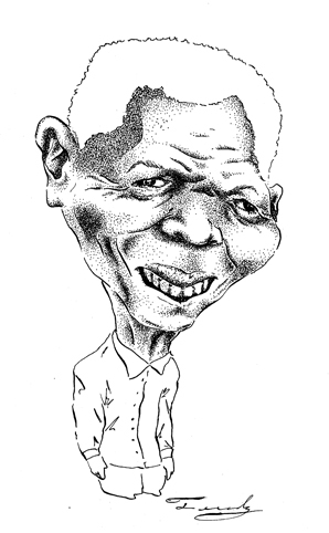 Cartoon: Nelson Mandela (medium) by Fredy tagged nelson,mandela,politic,south,africa