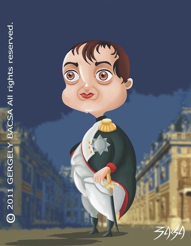 Cartoon: Napoleon (medium) by bacsa tagged napoleon