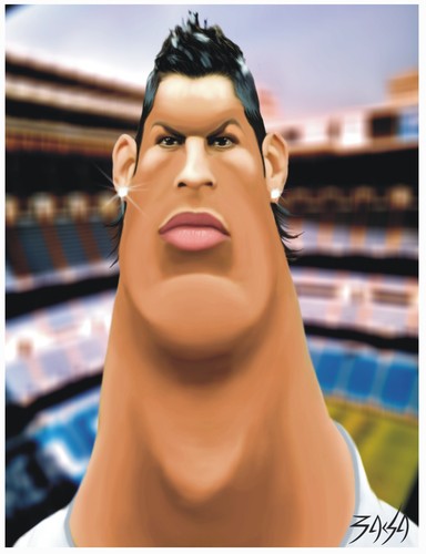 Cartoon: Ronaldo (medium) by bacsa tagged ronaldo