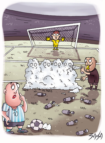 Cartoon: Soccer (medium) by bacsa tagged soccer