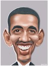 Cartoon: Barack Obama (small) by bacsa tagged obama