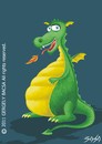 Cartoon: Dragon (small) by bacsa tagged dragon