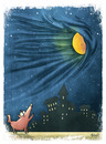 Cartoon: moon (small) by bacsa tagged moon