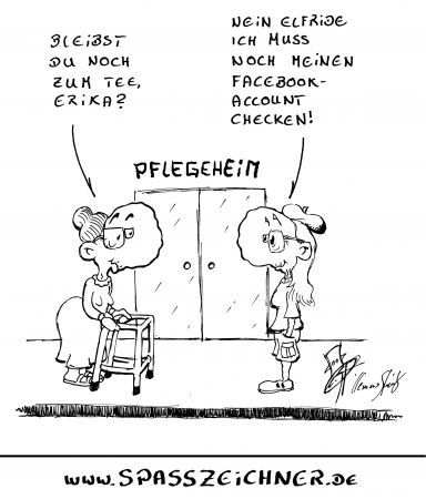 Cartoon: Rentner 2.0 (medium) by Clemens tagged rentner