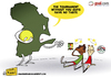 Cartoon: Africa Cup Champions (small) by omomani tagged africa,cup,egypt,cameroon,soccer,football
