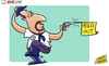 Cartoon: Benitez feeling Blue (small) by omomani tagged rafael,benitez,chelsea,premier,league,cowboy