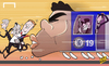 Cartoon: Chelsea train led by Costa (small) by omomani tagged arsenal,chelsea,diego,costa,fabregas,manchester,city,united,mourinho,pellegrini,premier,league,van,gaal,wenger
