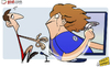 Cartoon: David Luiz shows Gary Neville (small) by omomani tagged chelsea,david,luiz,gary,neville,playstation