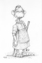 Cartoon: Die Platzreife (small) by Uschi Heusel tagged ratte,ludwig,natascha,handicap,golf,schläger,walter,loch,sportart,platzreife