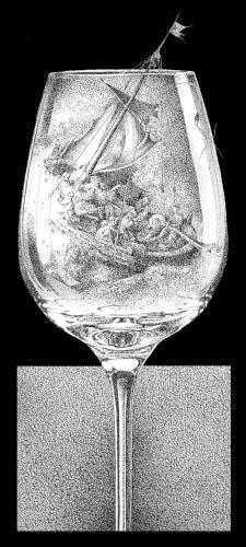 Cartoon: Storm in a glas of water (medium) by willemrasingart tagged rembrandt,