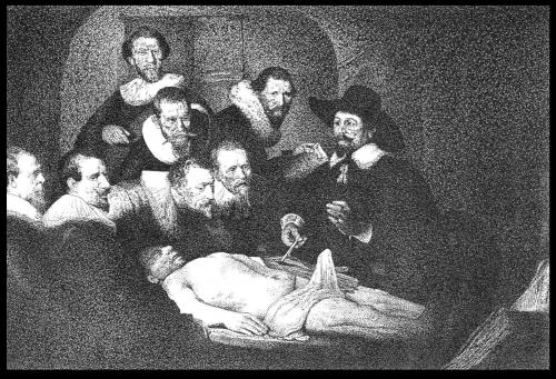Cartoon: The anatomic lesson (medium) by willemrasingart tagged rembrandt,