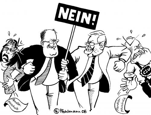 Cartoon: AG Koch-Steinbrück (medium) by Pfohlmann tagged peer,steinbrück,roland,koch,andrea,ypsilanti,erwin,huber,pendlerpauschale,peer steinbrück,roland koch,andrea ypsilanti,erwin huber,pendlerpauschale,cdu,spd,subventionen,subvention,peer,steinbrück,roland,koch,andrea,ypsilanti,erwin,huber,team,arbeitsgruppe,gruppe