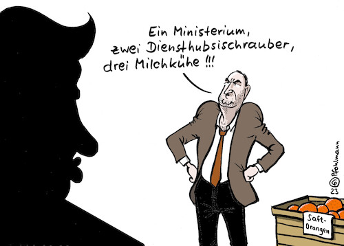 Cartoon: Aiwangers Orangen (medium) by Pfohlmann tagged bayern,landtagswahl,landtagswahlen,freie,wähler,söder,aiwanger,orangen,orange,saftorangen,koalition,koalitionsverhandlungen,muskeln,schultern,koalitionspartner,bayern,landtagswahl,landtagswahlen,freie,wähler,söder,aiwanger,orangen,orange,saftorangen,koalition,koalitionsverhandlungen,muskeln,schultern,koalitionspartner