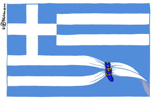 Cartoon: Griechischer Gürtel (medium) by Pfohlmann tagged griechenland,pleite,eu,europa,euro,währung,sparmaßnahmen,sparen,einsparungen,sozialreformen,reformen,flagge,fahne,griechenland,pleite,eu,europa,euro,währung,sparmaßnahmen,sparen,einsparungen,sozialreformen,reformen,flagge,fahne,wirtschaftskrise,finanzkrise