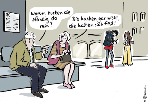 Cartoon: Jugend hält sich fest (medium) by Pfohlmann tagged jugend,sinus,sinusstudie,zukunft,handy,smartphone,angst,sorgen,pessimismus,optimismus,krisen,krieg,klima,inflation,jugend,sinus,sinusstudie,zukunft,handy,smartphone,angst,sorgen,pessimismus,optimismus,krisen,krieg,klima,inflation