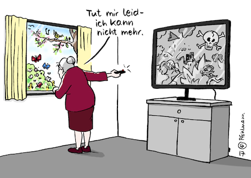 Cartoon: Kannnichtmehr (medium) by Pfohlmann tagged karikatur,cartoon,2017,color,farbe,syrien,bürgerkrieg,medien,tv,nachrichten,horror,fernsehen,fernseher,zuschauer,kann,nicht,mehr,frühling,fenster,bildschirm,grauen,giftgas,giftgasangriff,krieg,schrecken,schreckensmeldungen,karikatur,cartoon,2017,color,farbe,syrien,bürgerkrieg,medien,tv,nachrichten,horror,fernsehen,fernseher,zuschauer,kann,nicht,mehr,frühling,fenster,bildschirm,grauen,giftgas,giftgasangriff,krieg,schrecken,schreckensmeldungen