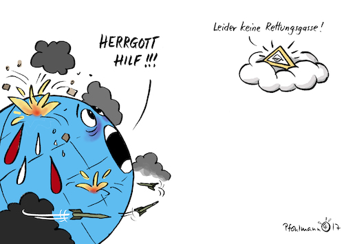 Cartoon: Keine Rettungsgasse (medium) by Pfohlmann tagged karikatur,cartoon,color,farbe,2017,deutschland,global,welt,herrgott,gott,hilfe,hilf,erde,globus,bedrohung,terror,krieg,klimawandel,raketen,kim,jong,un,raketentest,rettungsgasse,hilfskräfte,gaffer,unfall,busunglück,behinderung,glaube,religion,verzweiflung,rettung,menschen,menschheit,karikatur,cartoon,color,farbe,2017,deutschland,global,welt,herrgott,gott,hilfe,hilf,erde,globus,bedrohung,terror,krieg,klimawandel,raketen,kim,jong,un,raketentest,rettungsgasse,hilfskräfte,gaffer,unfall,busunglück,behinderung,glaube,religion,verzweiflung,rettung,menschen,menschheit