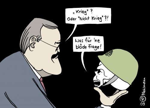 Cartoon: Krieg oder nicht Krieg (medium) by Pfohlmann tagged jung,verteidigungsminister,krieg,hamlet,totenschädel,bundeswehr,afghanistan,antiterrorkampf,kampfeinsatz,franz josef jung,verteidigungsminister,krieg,hamlet,totenschädel,bundeswehr,afghanistan,antiterrorkampf,kriege,kampf,käpfen,soldaten,soldat,zitat,franz,josef,jung