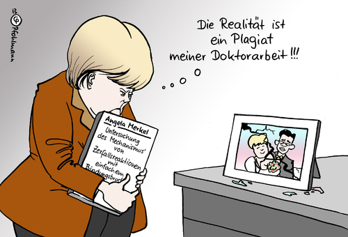 Cartoon: Merkel Plagiat (medium) by Pfohlmann tagged karikatur,cartoon,color,farbe,2013,deutschland,merkel,bundeskanzlerin,kanzlerin,zerfall,plagiat,doktorarbeit,koalition,schwarzgelb,regierung,dissertation,rösler,cdu,csu,fdp,union,bild,scheidung,trennung,bilderrahmen,beziehung,beziehungskrise,karikatur,cartoon,color,farbe,2013,deutschland,merkel,bundeskanzlerin,kanzlerin,zerfall,plagiat,doktorarbeit,koalition,schwarzgelb,regierung,dissertation,rösler,cdu,csu,fdp,union,bild,scheidung,trennung,bilderrahmen,beziehung,beziehungskrise