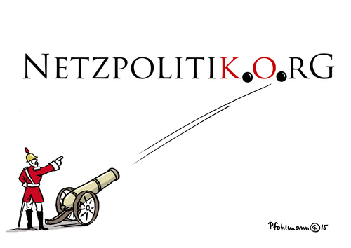 Cartoon: Netzpolitik.org (medium) by Pfohlmann tagged karikatur,cartoon,2015,color,farbe,deutschland,netzpolitik,ko,internet,pressefreiheit,landesverrat,aufklärung,verfassungsschutz,ermittlungen,kanonen,soldat,kanonenkugeln,journalismus,journalisten,karikatur,cartoon,2015,color,farbe,deutschland,netzpolitik,ko,internet,pressefreiheit,landesverrat,aufklärung,verfassungsschutz,ermittlungen,kanonen,soldat,kanonenkugeln,journalismus,journalisten