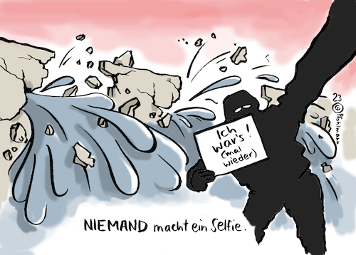 Cartoon: Niemand-Selfie (medium) by Pfohlmann tagged niemand,wars,selfie,ukraine,sprengung,staudamm,russland,verantwortung,anschlag,attentat,explosion,überschwemmung,katastrophe,gewalt,krieg,schuld,überflutung,niemand,wars,selfie,ukraine,sprengung,staudamm,russland,verantwortung,anschlag,attentat,explosion,überschwemmung,katastrophe,gewalt,krieg,schuld,überflutung