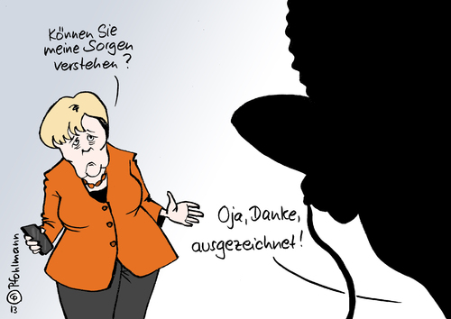 Cartoon: Sorgenversteher (medium) by Pfohlmann tagged karikatur,cartoon,color,farbe,2013,usa,sorgen,verständnis,abhöraffäre,obama,präsident,nsa,geheimdienst,handy,mobiltelefon,abhören,merkel,bundeskanzlerin,verstehen,datenschutz,kopfhörer,ohr,karikatur,cartoon,color,farbe,2013,usa,sorgen,verständnis,abhöraffäre,obama,präsident,nsa,geheimdienst,handy,mobiltelefon,abhören,merkel,bundeskanzlerin,verstehen,datenschutz,kopfhörer,ohr