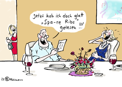 Cartoon: Spare Ribs (medium) by Pfohlmann tagged rbb,abendessen,untreue,rundfunkt,intendantin,spare,ribs,sparen,einsparungen,örr,luxus,gebühren,rundfunkgebühren,rundfunkbeitrag,rbb,abendessen,untreue,rundfunkt,intendantin,spare,ribs,sparen,einsparungen,örr,luxus,gebühren,rundfunkgebühren,rundfunkbeitrag