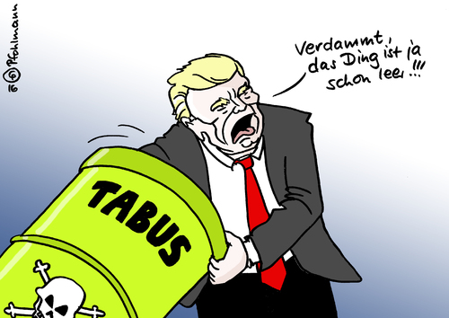 Trumps Tabu-Tonne