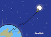 Cartoon: Alone Musk (small) by Pfohlmann tagged elon,alone,musk,billionär,multimilliardär,reichtum,geld,einsamkeit,mond,weltall,alleine,universum