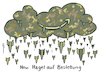 Cartoon: Bombenhagel bestellen (small) by Pfohlmann tagged cloud,krieg,amazon,google,speicher,daten,waffen,bomben,hagel,bombenhagel,militär,bestellung,lieferung,techkonzerne,cloudspeicher,ki,ai,rüstung,technologie,it