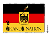 Cartoon: Brand Nation (small) by Pfohlmann tagged karikatur,cartoon,2015,color,farbe,deutschland,bundesadler,brandanschläge,brand,nation,flagge,fahne,nationalflagge,grande,asyl,asylbewerberheime,attentate,anschläge,ausländerfeindlichkeit,rechtsradikal,rechtsextremismus,flüchtlinge,flüchtlingsheime,flücht