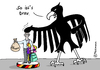 Cartoon: Bravbürger (small) by Pfohlmann tagged karikatur,cartoon,color,farbe,2014,deutschland,konsum,steuerehrlichkeit,steuern,steuerzahler,konsument,kauflaune,bundesadler,brav,bürger,bürgerpflicht,lob