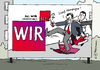 Cartoon: das WIR der SPD (small) by Pfohlmann tagged karikatur,cartoon,color,farbe,2013,deutschland,spd,kampagne,müntefering,bundestagswahl,plakat,kritik,wahlkampf,bundestagswahlkampf,plakatwand,steinmeier,gabriel