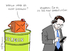 Cartoon: Kerosinsteuer Scheuer (small) by Pfohlmann tagged kerosin,flugbenzin,steuer,kerosinsteuer,verkehrspolitik,verkehrsminister,csu,scheuer,db,bahn,mehrwertsteuer,nachlass