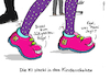 Cartoon: KI-Kinderschuhe (small) by Pfohlmann tagged ki,ai,künstlicheintelligenz,technologie,überwachung,manipulation,kinderschuhe,konsum,kinder,familie,einkaufen,supermarkt,süßigkeiten,fremdbestimmung