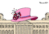 Cartoon: Queenbesuch (small) by Pfohlmann tagged karikatur cartoon 2015 color farbe deutschland queen besuch berlin hut hüte reichstag kuppel reichstagskuppel england