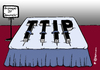 Cartoon: Sargnägel TTIP (small) by Pfohlmann tagged karikatur,cartoon,2016,color,farbe,deutschland,usa,eu,freihandelsabkommen,ttip,demonstrationen,widerstand,sargnägel,sargnagel,set,schiedsgerichte,proteste,demo,großdemonstration