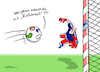 Cartoon: Torzoll (small) by Pfohlmann tagged fußball,tor,wm,weltmeisterschaft,worldcup,zoll,zölle,einfuhrzoll,trump,wirtschaft,geld,finanzen,handel,torpfosten,spielball