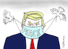 Cartoon: Trump Mundschutz (small) by Pfohlmann tagged 2020,usa,trump,nahost,frieden,peace,friedenstauben,mundschutz,virus,israel,palästinenster,vorschlag,tauben