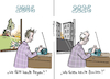 Cartoon: Wo heute (small) by Pfohlmann tagged krieg,bomben,gewalt,nahost,ukraine,russland,iran,usa,israel,libanon,nachrichten,medien,radio,morgenroutine,früh