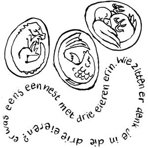 Cartoon: Egged animals (medium) by mattheaodolphie tagged nature,ink,tree,fun,lines,animals,fish,alligator,bird,