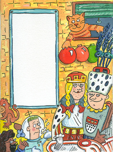 Cartoon: karneval köln (medium) by sabine voigt tagged dreigestirn,köln,karneval