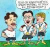 Cartoon: Ballack und Prinz (small) by sabine voigt tagged fussball sport frauen ballack