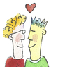 Cartoon: Homosexuell paar (small) by sabine voigt tagged homosexuell,paar,gay,liebe,sex,homo