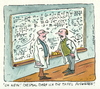 Cartoon: mathematik forscher (small) by sabine voigt tagged mathematik,forscher,streit,wissenschaft,debatte