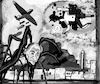 Cartoon: Putin Krieg (small) by sabine voigt tagged russland,putin,ukraine,krieg,panzer,zerstörung,invasion,drohnen,flüchtlinge,tod