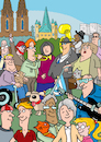 Cartoon: Wimmelbild Gemischte Gruppe (small) by sabine voigt tagged wimmelbild,gemischte,gruppe,toleranz,gesellschaft,integration,menschen,musik,musiker,gender,köln