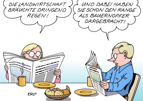 Cartoon: Bauernopfer (medium) by Erl tagged erderwärmung,klimawandel,klima,hitze,trockenheit,regen,landwirtschaft,bauer,bauernopfer,verfassungsschutz,präsident,hans,georg,maaßen,anzeige,blog,journalist,landesverrat,generalbundesanwalt,range,justizminister,karikatur,erl,erderwärmung,klimawandel,klima,hitze,trockenheit,regen,landwirtschaft,bauer,bauernopfer,verfassungsschutz,präsident,hans,georg,maaßen,anzeige,blog,journalist,landesverrat,ermittlung,gutachten,generalbundesanwalt,harald,range,kritik,angriff,justizminister,heiko,maas,entlassung,vorzeitiger,ruhestand,affäre